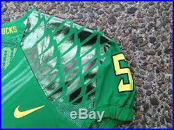 Oregon Ducks Game Football Jersey Authentic Nike Team Issued Size 44