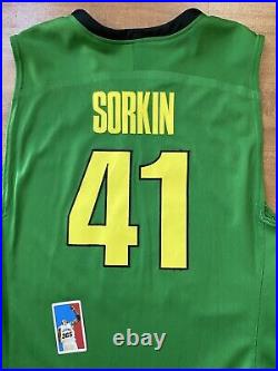 Oregon Ducks NCAA Game Issued Worn Jersey Sorkin #41 Nike Size 52+6 Pearl Harbor