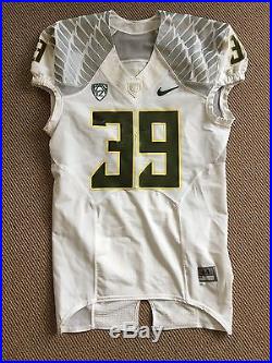 Oregon Ducks Recent Issue Nike Road White Football Game Jersey