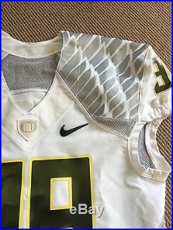 Oregon Ducks Recent Issue Nike Road White Football Game Jersey