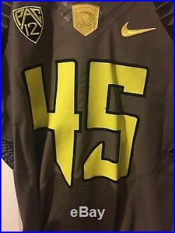 Oregon Ducks Team Issued Military Utah Game Jersey Not Used Or Worn