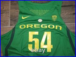 Oregon Ducks Will Johnson NCAA Basketball Jersey Game Used Player Issue Nike 48