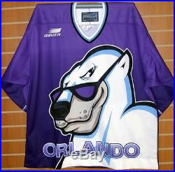 Orlando Solar Bears IHL Bauer Authentic On Ice Game Issued Hockey Jersey