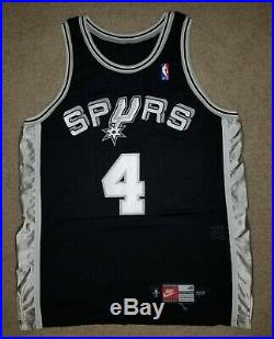 PHOTOMATCHED Steve Kerr Spurs Game Worn Used Issued Jersey 46+2 Pro Cut 1998-99