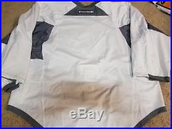PITTSBURGH PENGUINS Goalie Cut White Yellow Game Issued Practice Pro Jersey 58