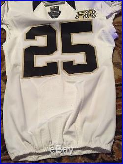 PJ Williams 2016 New Orleans Saints Game Issued / Worn Jersey 50th PATCH FSU
