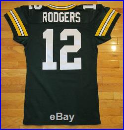 Packers Aaron Rodgers 2014 Green Nike Game Cut Issued Jersey + Team Issued Pants