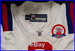 Patriots Brian Hoyer 2009 White AFL Throwback Game Issued Jersey Patriots COA