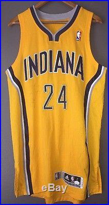 Paul George Signed Indiana Pacers Autographed Game Issued NBA Jersey (JSA COA)
