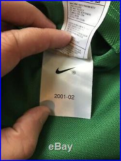 Paul Pierce 2001-02 Boston Celtics Game Issued Used ProCut Jersey Nike 50+4 9/11