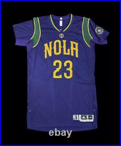 Pelicans Mardi Gras Anthony Davis Game Jersey Use Issue Worn Lakers Champion NBA
