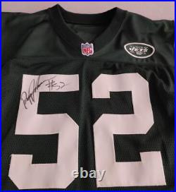 Pepper Johnson Signed New York Jets 1998 Game Issue Jersey Ed Block Award COA