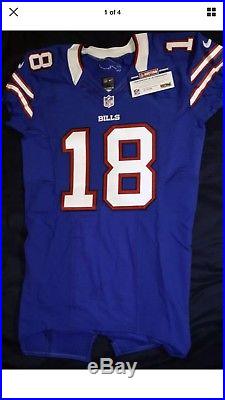 Percy Harvin Signed Game Issued Jersey 2002 Buffalo Bills PSADNA