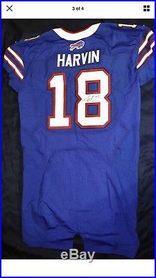Percy Harvin Signed Game Issued Jersey 2002 Buffalo Bills PSADNA