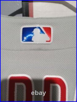 Philadelphia Phillies Bryce Harper Game Issued Jersey Grey