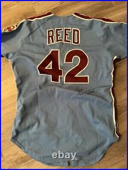 Phillies Game Issued Ron Reed Jersey 1984