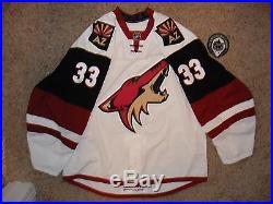 Phoenix Coyotes #33 Brandon Gormley 15/16 Away Set 1 Game Issued Jersey withLOA