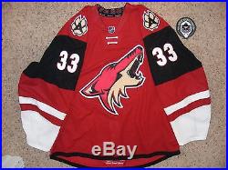 Phoenix Coyotes #33 Brandon Gormley 15/16 Home Set 1 Game Issued Jersey withLOA
