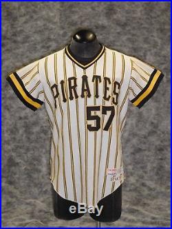 Pittsburgh Pirates 1977 Bumble Bee Pinstripe Game Used/Issued Jersey