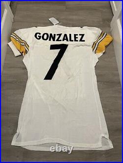 Pittsburgh Steelers #7 Authentic Game Team Issued Jersey Pete Gonzalez 1998 +COA