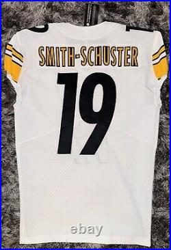 Pittsburgh Steelers JuJu Smith Schuster Team Issued White Away Game Jersey COA