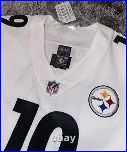 Pittsburgh Steelers JuJu Smith Schuster Team Issued White Away Game Jersey COA