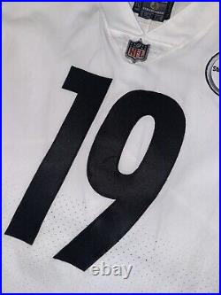 Pittsburgh Steelers JuJu Smith Schuster Team Issued White Away Game Jersey COA