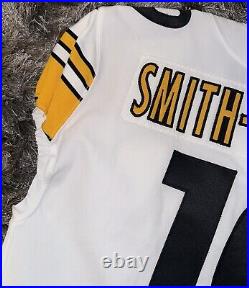 Pittsburgh Steelers JuJu Smith Schuster Team Issued White Away Game Jersey COA