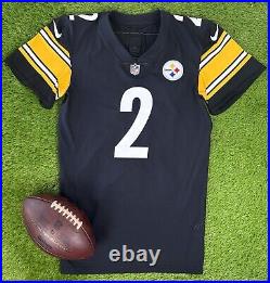 Pittsburgh Steelers Mason Rudolph Team Game Issued 2021 NFL Football Jersey COA