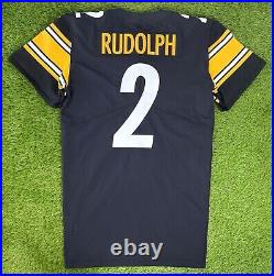 Pittsburgh Steelers Mason Rudolph Team Game Issued 2021 NFL Football Jersey COA