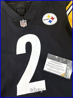 Pittsburgh Steelers Mason Rudolph Team Game Issued 2021 NFL Football Jersey COA