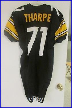 Pittsburgh Steelers NFL Game Used Worn Issued Jersey #71 Tharpe 2001