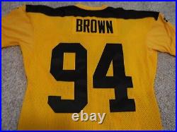 Pittsburgh Steelers Team Issued Jersey 1994 Chad Brown Throwback Starter Awesome