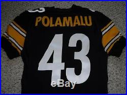 Pittsburgh Steelers Team Issued Jersey Troy Polamalu 2011 Authentic Game Jersey