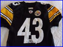 Pittsburgh Steelers Team Issued Jersey Troy Polamalu 2011 Size 42 Game Jersey