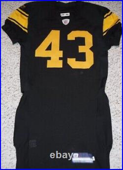 Pittsburgh Steelers Team Issued Troy Polamalu Jersey 2008 Throwback Jersey 46
