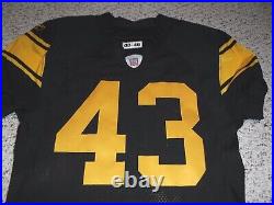 Pittsburgh Steelers Team Issued Troy Polamalu Jersey 2008 Throwback Jersey 46