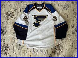 Polei Game Issued St Louis Blues White Jersey