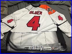Portland Pirates AHL Dylan Olsen Game Issued/Signed Star Wars Themed jersey