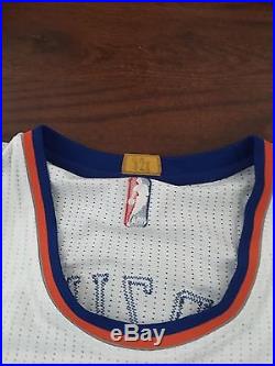 Porzingis NY Knicks Home Pro Cut Game Issue Rookie Jersey Authentic Rare