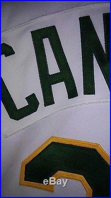 RARE 1990 RAWLING GAME ISSUED OAKLAND ATHLETICS JOSE CANSECO MLB JERSEY sz 50