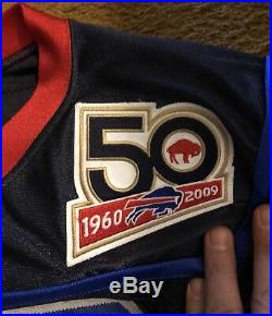 RARE 2009 Game Used Buffalo Bills Jersey Team Issued Alvin Bowen 50 Year Patch