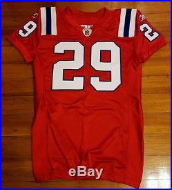 RARE New England Patriots Tony Carter game issued throwback 2010 Jersey COA