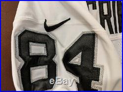 RARE Oakland Raiders Juron Criner #84 Game Jersey Nike NFL Team Issued VTG