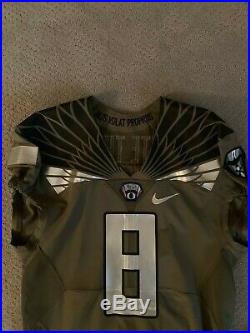 RARE! Oregon Ducks Game Cut/Issued spring game jersey Pac 12 football