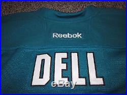 Reebok 2014 San Jose Sharks Game Issue Aaron Dell #30 Jersey Edge 2.0 Size 58