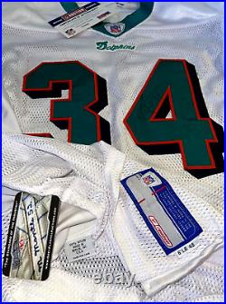 RICKY WILLIAMS 2002 AUTOGRAPHED Game Issued Worn Style NFL DOLPHINS Jersey PSA