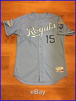 RUSTY KUNTZ GAME ISSUED 2014 WORLD SERIES ROYALS JERSEY MLB COA NON USED