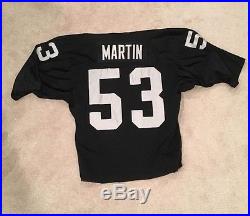 Raiders Rod Martin Game Used/Issued Jersey (mid 80's)