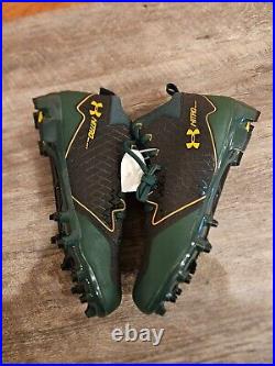 Randall Cobb Packers 2017 Team Issued Game Used Cleats Under Armour #18 Football